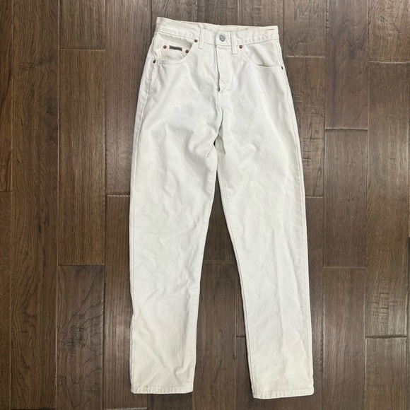 Calvin Klein 100% Cotton White Jeans - Picture 1 of 12